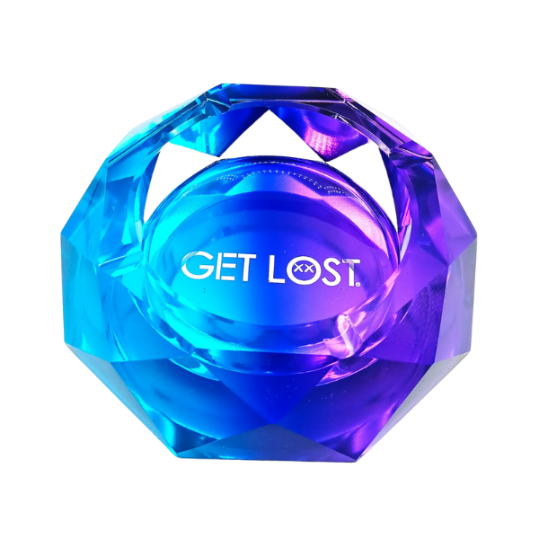 Get Lost Diamond Ash Tray / Blue Purple